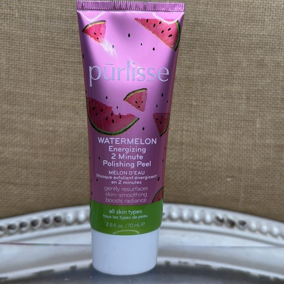 Purlisse Watermelon Energizing Exfoliant 2 Min. Polishing Peel 2.5oz New in Box - Picture 5 of 6